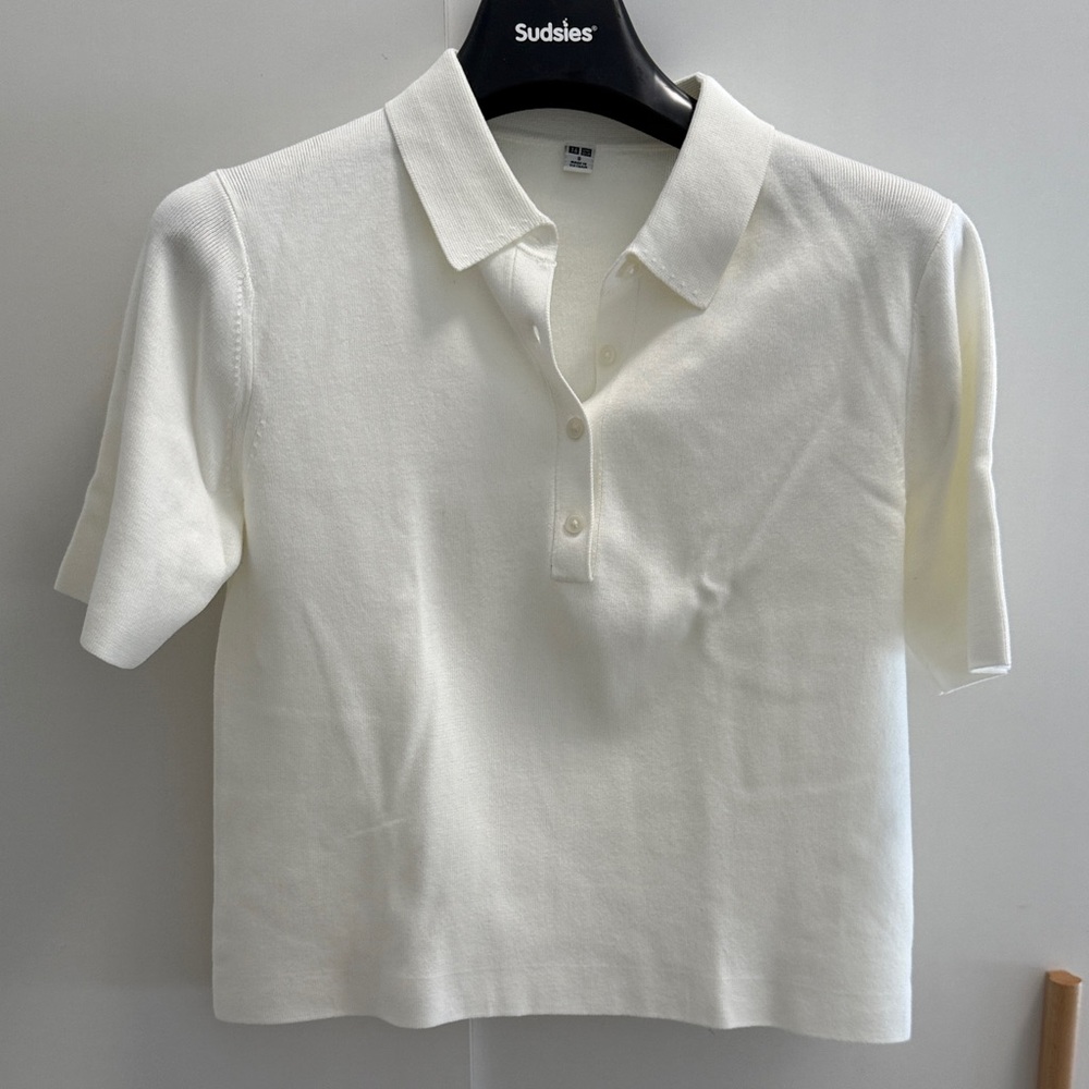 Uniqlo Cream Polo Shirt